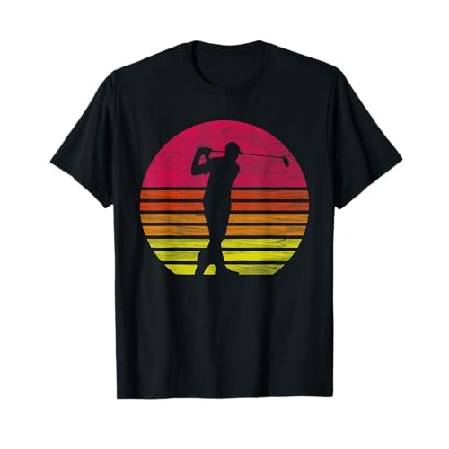 Retro Golf Golfspieler T-Shirt