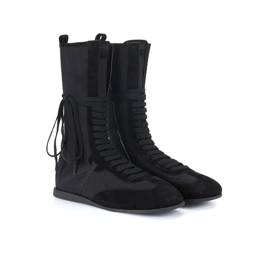 Womens Lace Up Sport Boots Fashion High Top Sneakers Casual Athletic Streetwear Shoes