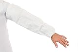 MicroGuard MP Disposable White Microporous Sleeves, 18" Length, with Elastic Ends, (200 per case)
