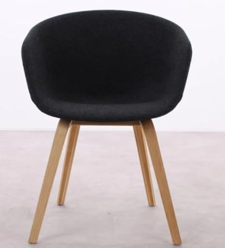 Image of Set of 2 Modern, Designer Chair for Home, Cafe, Hotel & Office (Black Full Fabric)