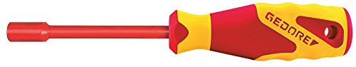GEDORE VDE Socket Wrench with 3K Handle, Hexagonal, 10 mm, 1 piece, VDE 2133 10, Mkk