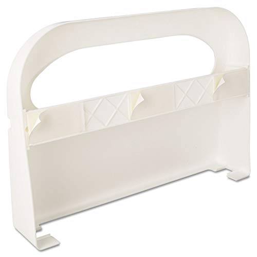 Image of HOSPECO Health Gards Toilet Seat Cover Dispenser, Half-Fold, 16 X 3.25 X 11.5, White, 2 /box