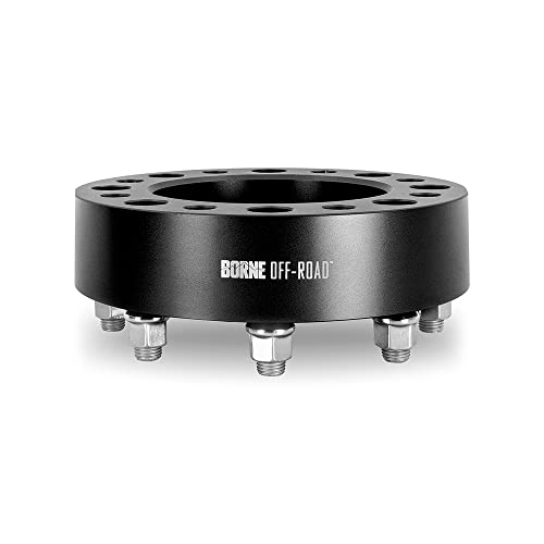 Mishimoto Borne Off-Road 8X165.1 Wheel Spacers, Compatible with RAM Cummins 6.7L, 2019+, 2" Thick, Black by Mishimoto - Image 3