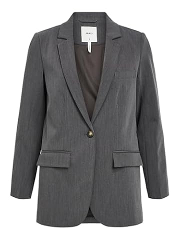 Object OBJSIGRID L/S Blazer NOOS, Medium Grey Melange, 36
