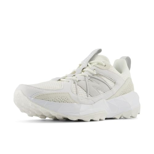New Balance Women's DynaSoft TEKTREL V1 Suede Trail Running Shoe, Sea Salt/White/Grey Matter, 7.5 M