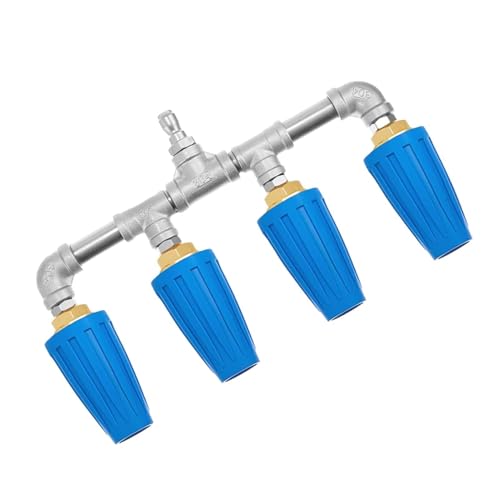 Boquilla para manguera de alta presión,Pulverizador de agua ergonómico Quad antioxidante | Boquilla portátil de alta presión para manguera,Lavado de Coches Jardinería Riego Limpieza Suelos
