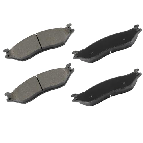 Image of cciyu D1066 Front Metal Disc Brake Pads Kit For Ford For F-450 Super Duty 2005-2012,For Ford For F-550 Super Duty 2005-2012,For Ford For LCF 2006-2007