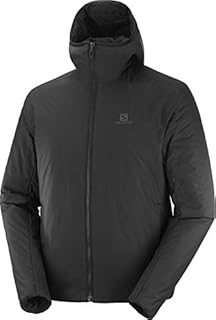 Salomon Men's Standard Outrack Insulated Hoodie, Black, Large