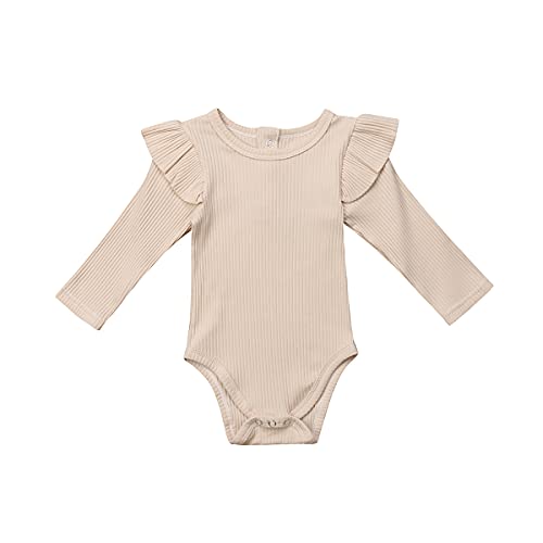 Unisex Baby Boy Girl Short Sleeve Ruffle Romper Bodysuit Jumpsuit Tops Summer Spring Clothes