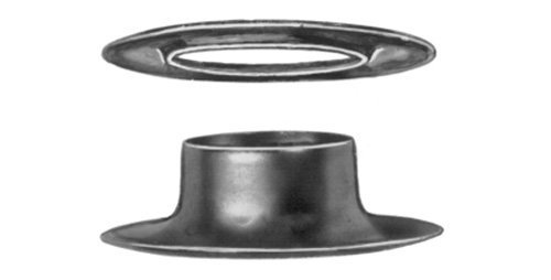 CS OSBORNE G1-1 BRASS GROMMETS & PLAIN WASHERS PK/144 by CS OSBORNE G1-1 BRASS GROMMET