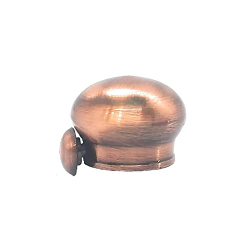 Image of FAPBADRI Simple Curtain End Caps /Finials for a 1 inch Pipe /Rod, Colour - Copper, 6 Pieces