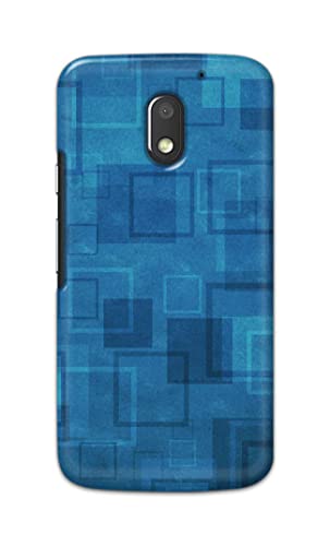 Image of Printed Hard Back Cover Case for Motorola Moto E3 Power Back Cover (Plain Azure Blue) -1302