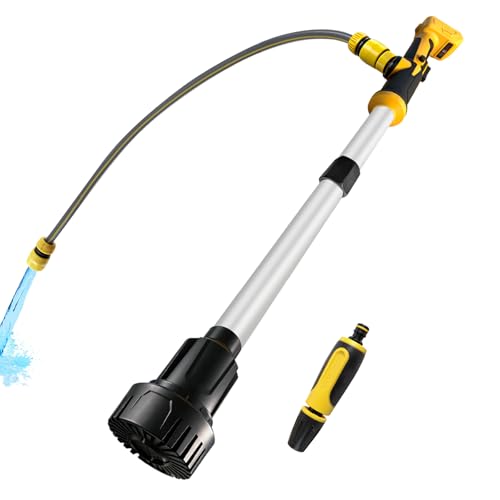 Pompe de transfert d'eau sans fil compatible avec De-Walt 18V, pompe de transfert portable, hauteur de tête de 3 m, débit élevé de 3600 L/h pour sous-sol, piscine,...