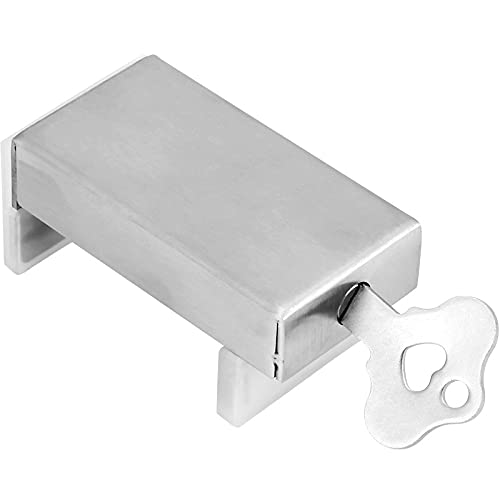 Verrou de fenêtre réglable, butée de porte, butée de rail de fenêtre, verrou de fenêtre en acier inoxydable avec clé, serrures de fenêtre coulissante, verrou de porte de sécurité universel
