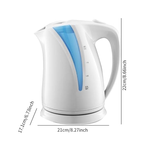 Hervidor eléctrico portátil 800 ml color blanco miniatura 3