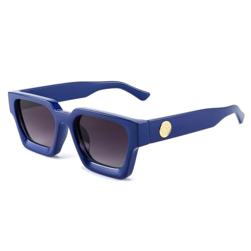Image of FEISEDY Vintage Small Sunglasses Oval Slender Metal Frame Candy Colors B2277