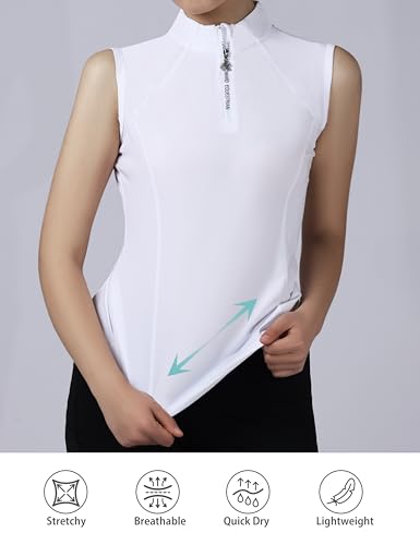 Harrison Howard Equestrian Shirts for Women Sleeveless Horse Riding Lightweight Quick-Dry Riding Shirts for Women3