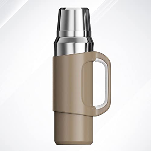 FADZECO ケトル316ステンレス鋼アウトドア魔法瓶大容量ポータブル二重壁タンブラー48時間保温 キャンプ用大容量ボトル (C)