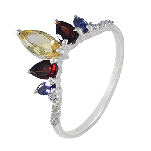 Bague originale multi CZ en argent 925, le cadeau idéal - 2