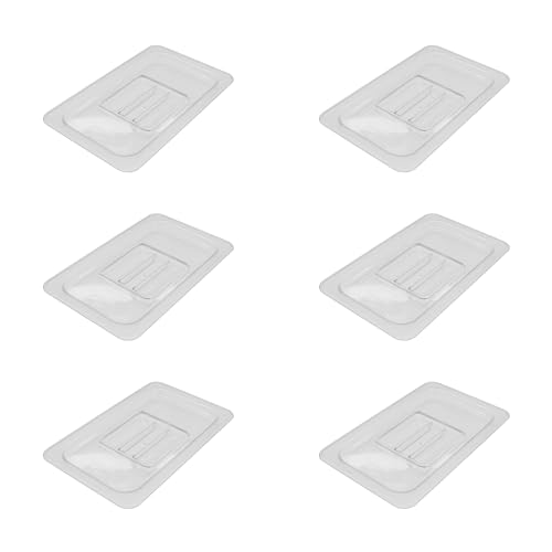 AcMax 6 tapas de policarbonato GN 1/4 para gastronorm, recipiente para gastronorm, de plástico