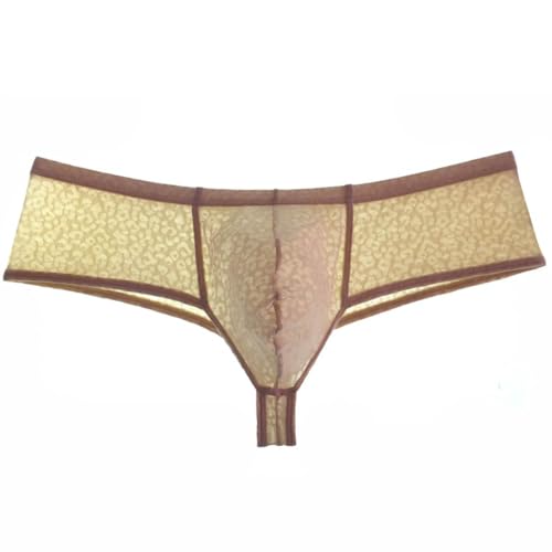 Men's Underwear Jacquard Lace Bulge Pouch Thong Underwear Guy Sports Brazilain Bikini Boxers2