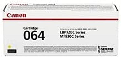 Canon Cartridge 064 Y toner jaune authentique en emballage carton pour imprimante laser i-SENSYS