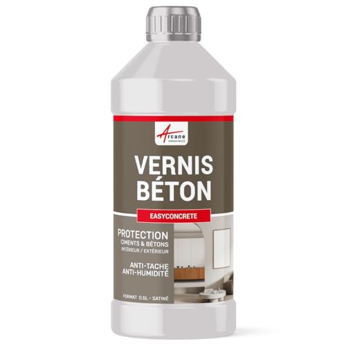 Vernis béton extérieur/intérieur, vritificateur - 0.5 L - Satiné - ARCANE INDUSTRIES