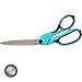 SINGER 00562 9-1/2-Inch ProSeries, Heavy Duty Bent Sewing Scissors, Teal - For Cutting Fabric, Denim, Paper & More (One-Pack)