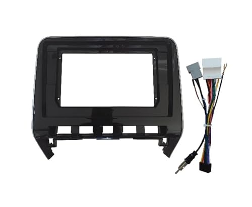 �ɓK������ �Z���i C27 2020�N�ȍ~ 10.1�C���` �t�F�C�V�A �J�[���W�I �X�e���I DVD MP5 �A���h���C�h�v���[���[ 2DIN �w�b�h���j�b�g �_�b�V���t���[���J�o�[ �ԗp���W�I�t���[��(Frame With Cable)