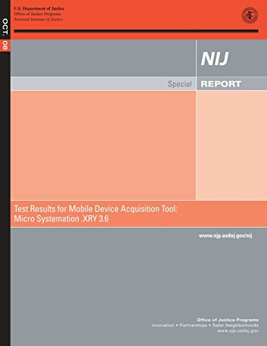 Test Results for Mobile Device Acquisition Tool: Micro Systemation .XRY 3.6