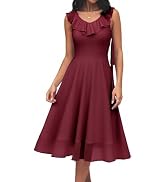 HomRain Women's Formal Prom Dresses for Women 2025, Evening Graduation Chiffon Cocktail Ruffle We...