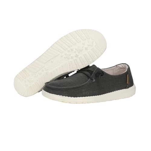Image of HEYDUDE Women's Wendy Chambray | Women's Shoes | Women's Lace Up Loafers | Comfortable & Light-Weight