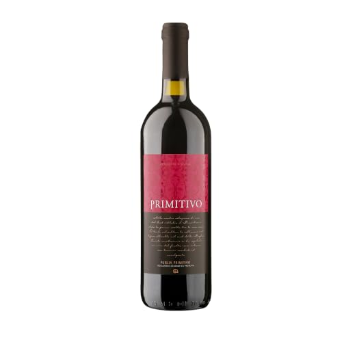 Delinat Primitivo Puglia 2022 Italienischer Bio-Rotwein halbtrocken aus Apulien Veganer Primitivo fruchtig & säurearm (1 x 0 75l)