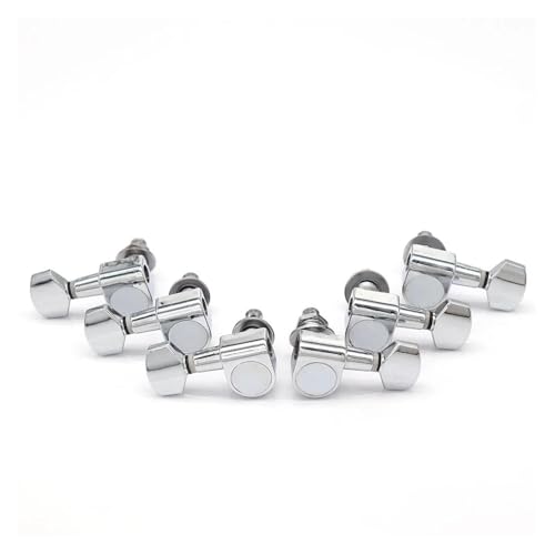 Chevilles d'accordage de guitare 3L3R bouton d'accordage pour guitare chrome sans trou
