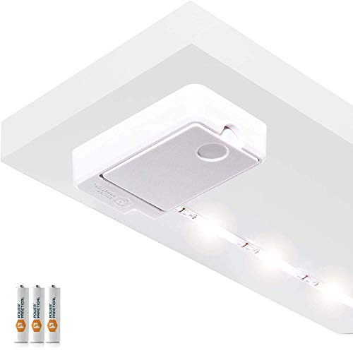 Preisvergleich Produktbild Luminoodle Click / innovative LED Unterbauleuchte / warmweiß / 1 m / inkl. Batterien / Lichtleiste für Schrank Vorratskammer Küche Bad / selbstklebender LED Strip / angenehm hell / kabellos