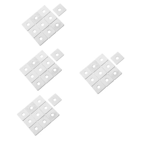 Cabilock 4sets Heavy Duty Square Washers for Bolts Stainless Steel Plate Washers Set for Construction 10pcs*4