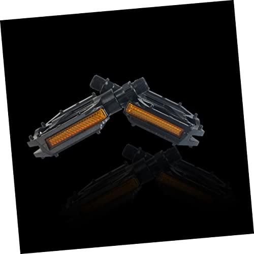 Toyvian 1 Pair Aluminum Alloy Platform Pedals Nonslip Flat Mountain Bike Pedals for Outdoor Cycling Durable Lightweight for Cross Folding Road and3