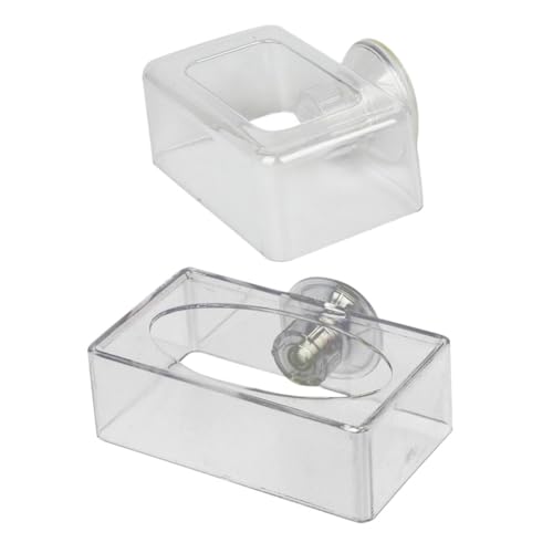 GANAZONO 2pcs Fish Tank Feeding Ring Betta Fish Tank Accessories Fish Feeder Automatic Dispenser Betta Food Tropical Fish Food Pellets Live Fish Food Wand Fish Bowl Fish Tank Ring Acrylic