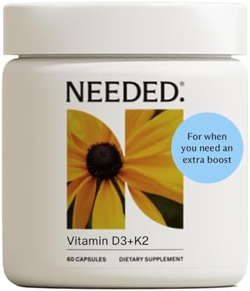 Needed. Expertly-Formulated Prenatal Vitamin D3/K2 | for Fertility, Pregnancy Breastfeeding, and Postpartum, Healthy Immunity and Bone Development, Supports Breast Milk Vitamin D Levels | 60 Capsules