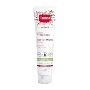 Mustela Maternity Stretch Marks Cream for Pregnancy – Natural Skincare Massage Moisturizer with Natural Avocado, Maracuja & Shea Butter – Lightly Fragranced or Fragrance Free – Various Sizes