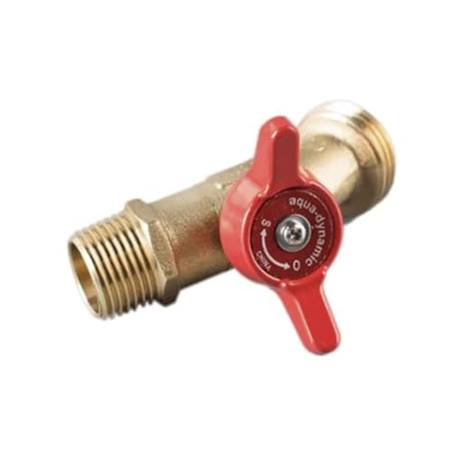 Bille de gaz d'angle hydrophobe 0.5 inch avec contrôle d'angle fileté - 6