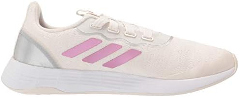 adidas,womens,QT Racer Sport,Chalk White/Cherry Metallic/Silver Metallic,9 | Image 5