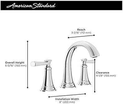 Miniatura 3 de Glacier Bay Rumson - Grifo de baño de 2 manijas de 8 pulgadas en níquel cepillado