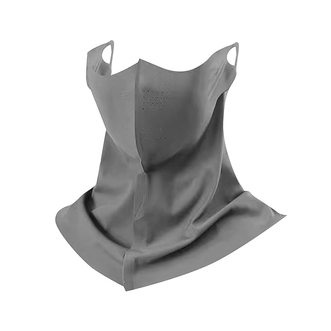 Gnaraj New Thin Summer Sunscreen Face Shield With Hat Brim And Ice Silk Material For Women, uv Protection Mask For Face And Mouth.-picture-37