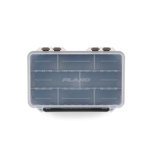 Image of Plano StowAway 3600 Deep Stow Tackle Box with Corrosion-Preventive Rustricor, Single Latch Design, Transparent DuraView Lid, Stackable Storage for Fishing Bait, Lures and Gear