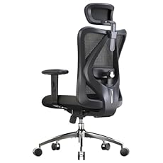 【ERGONOMICE OFFICE CHAIR】- The ergonomic chair provides 4 support points (head/back/hip/hands) and proper lumbar support. SIHOO designs ergonomic chairs to meet different needs, with seat height, headrest adjustment, lumbar support and back support a...