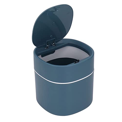 Mini caneca de basura con tapa azul pequeña 27.2x15.0x13.8 in
