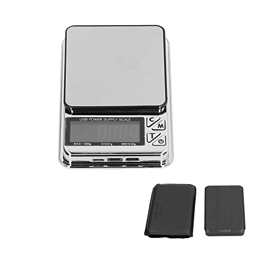 Báscula digital pequeña para joyería 1000g/0.01g USB miniatura 1