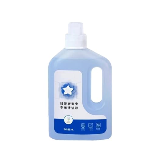 Solución limpiadora de suelos 1L compatible con Ecovacs WINBOT W1PRO W2 PRO W960 W920 W880. Líquido limpiador de cristales.