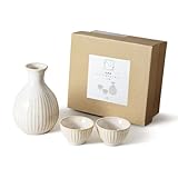 アンドエヌイー(&NE) 美濃焼 とっくり・おちょこセット ハレとケ しのぎ 目安容量 230ml 日本製 電子レンジ 食洗機対応 熱燗 冷酒 日本酒 一合 NAW-342-SN